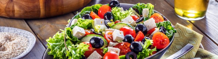 Bunter frischer salat( griechischer art )